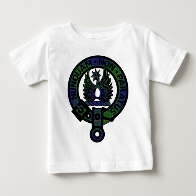 Camiseta Para Bebê Johnstone Clan Crest (Frente)