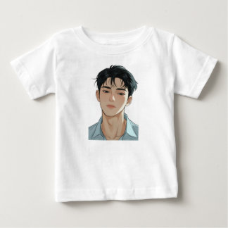 Camiseta Para Bebê Jovem com roupas leves