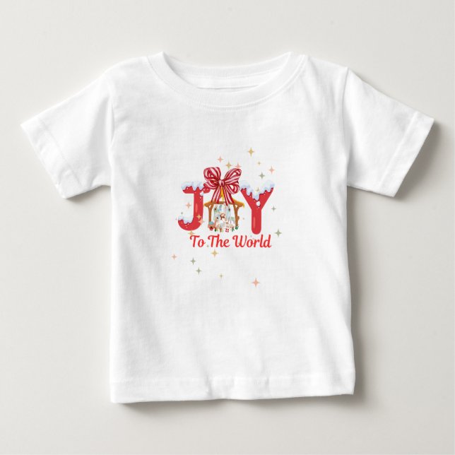 Camiseta Para Bebê Joy (Frente)