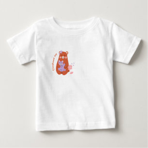 Camiseta Para Bebê Joy Bear Bear T-Shirt