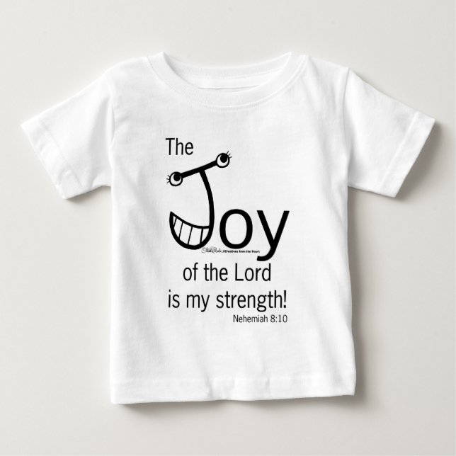 Camiseta Para Bebê JOY of the Lord (Frente)