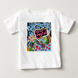 Camiseta Para Bebê Joyful Vibes Celebrate Happiness & Togetherness