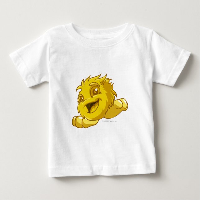 Camiseta Para Bebê JubJub Dourado (Frente)