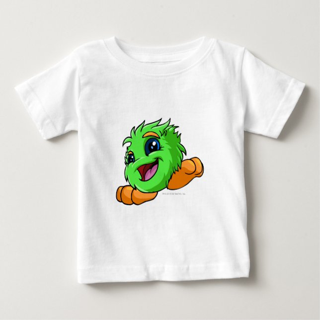 Camiseta Para Bebê JubJub Green (Frente)