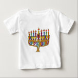 Camiseta Para Bebê Judaica Happy Hanukkah Dreidel Menorah<br><div class="desc">Você está vendo The Lee Hiller Designs Collection of Home and Office Decor,  Roupa,  Gifts and Coleções. As Designs incluem Lee Hiller Photoographic e Mixed Media Digital Art Collection. Você pode ver sua fotografia da Nature em http://HikeOurPlanet.com/ e seguir seu blog de caminhada no Hot Primavera National Park.</div>