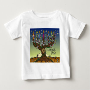 Camiseta Para Bebê Judaica L'shanah Tovah Tree Of Life Gifts Roupa