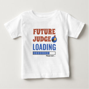 Camiseta Para Bebê Juiz Futuro Carregando Unisex Personalizado Engraç