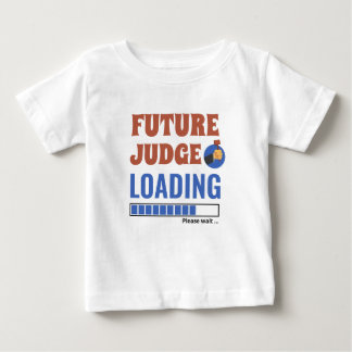 Camiseta Para Bebê Juiz Futuro Carregando Unisex Personalizado Engraç