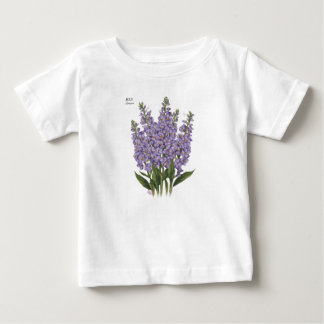 Camiseta Para Bebê Julho Larkspur Bloom - Presente de Aniversário Per