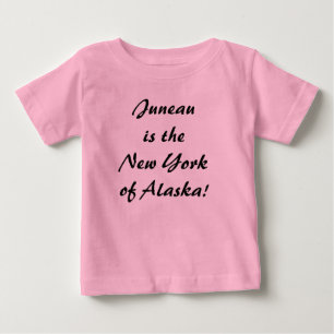 Camiseta Para Bebê Juneau é a NY do Alasca