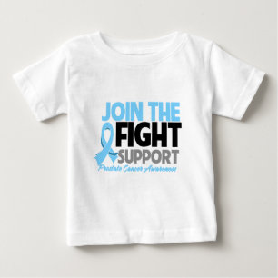 Camiseta Para Bebê Junte-se à consciência do cancro da próstata do