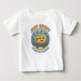 Camiseta Para Bebê Just Divin'! Lookin' For Treasure
