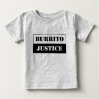 justiça do burrito bebê (preto sobre fundo leve)