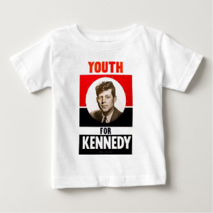 Camiseta Para Bebê Juventude para o presidente John F. Kennedy