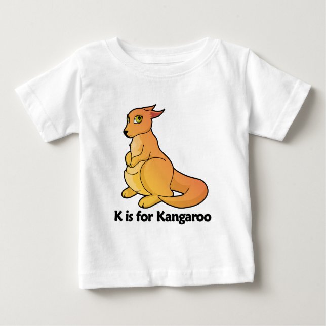 Camiseta Para Bebê K é para o canguru (Frente)