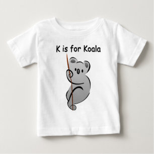 Camiseta Para Bebê K é para o Koala
