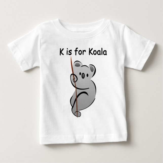 Camiseta Para Bebê K é para o Koala (Frente)