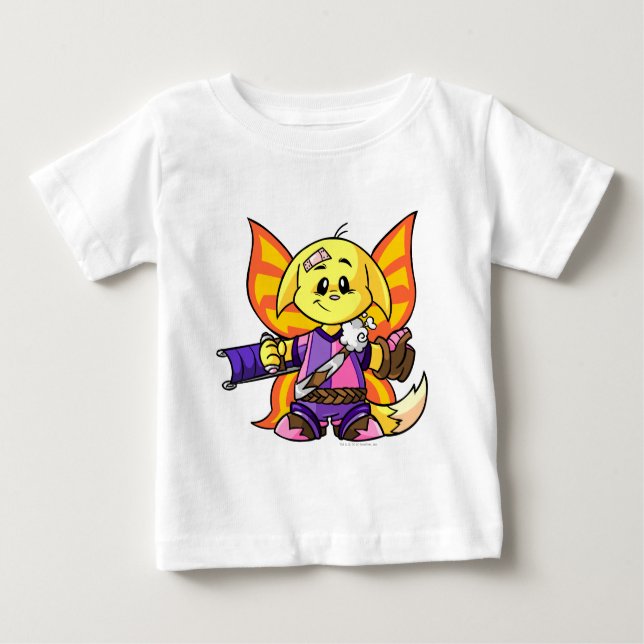 Camiseta Para Bebê Kacheek Faerieland Player (Frente)