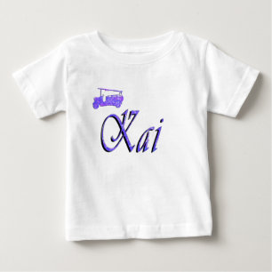 Camiseta Para Bebê Kai Nome Com Caminhão de Bombeiros,