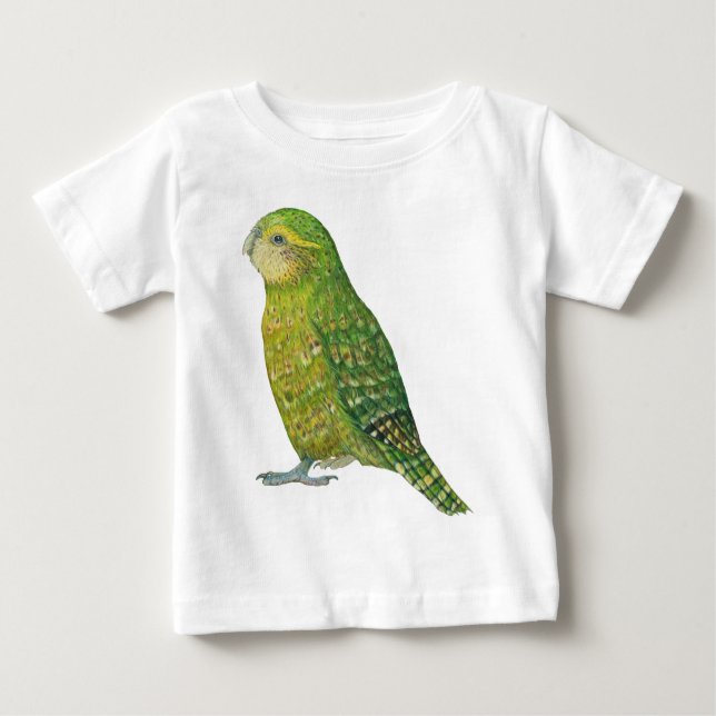 Camiseta Para Bebê Kakapo fêmea novo (Frente)