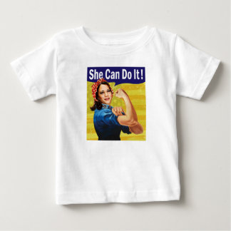Camiseta Para Bebê Kamala Harris Ela Pode Fazer Isso Baby Fine Jersey
