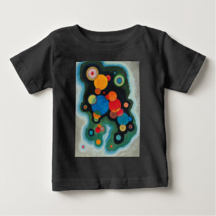 Camiseta Para Bebê Kandinsky aprofundou o óleo de Abstrato de impulso