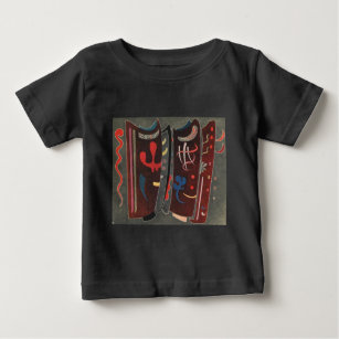 Camiseta Para Bebê Kandinsky Brown com Abstrato suplementar