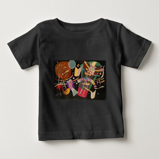 Camiseta Para Bebê Kandinsky Composition 10 Abstrato Painting (Frente)