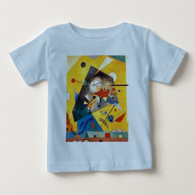Camiseta Para Bebê Kandinsky Harmonia Silenciosa Arte Abstrata (Frente)