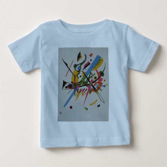 Camiseta Para Bebê Kandinsky Pequenos Mundos Kleine Wells I (Frente)