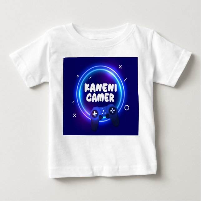 CAMISETA PARA BEBÊ KANENI GAMER BONITA DESIGN (Frente)