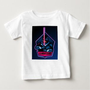 Camiseta Para Bebê KANENI GAMER jogando games incríveis