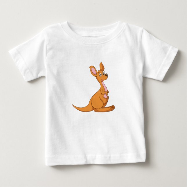 Camiseta Para Bebê Kangaroo Baby T-Shirt (Frente)