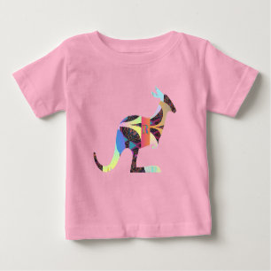 Camiseta Para Bebê Kangaroo Pink