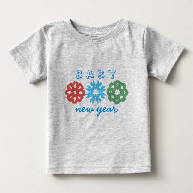 Camiseta Para Bebê Karate Kat Baby Ano Novo (Frente)