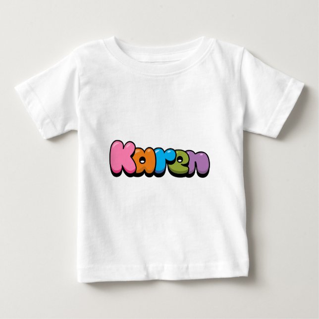Camiseta Para Bebê Karen (Frente)