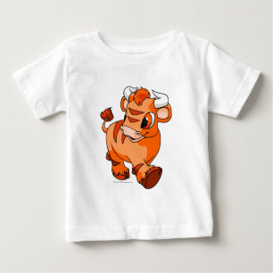 Camiseta Para Bebê Kau alaranjados