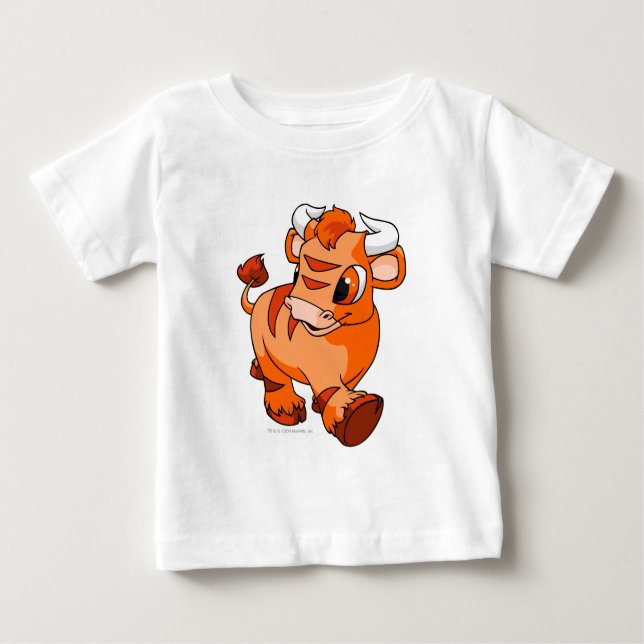 Camiseta Para Bebê Kau alaranjados (Frente)