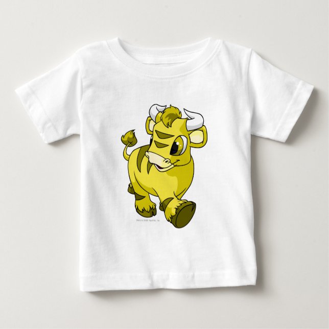 Camiseta Para Bebê Kau Amarelo (Frente)