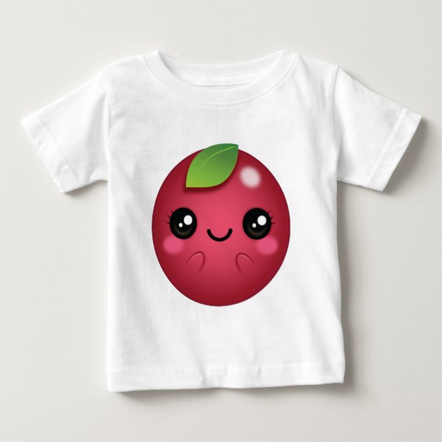 Camiseta Para Bebê Kawaii Cranberry (Frente)