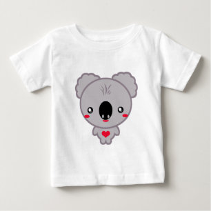 Camiseta Para Bebê Kawaii Koala Bear
