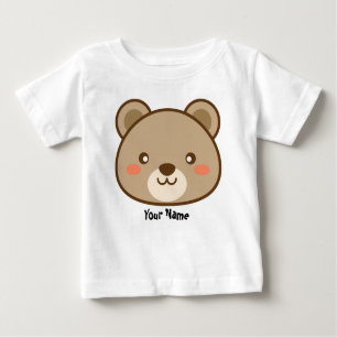 Camiseta Para Bebê Kawaii Teddy Bear