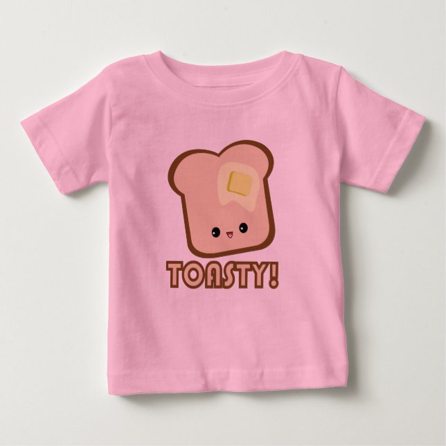 Camiseta Para Bebê Kawaii Toastia! Caçador (Frente)