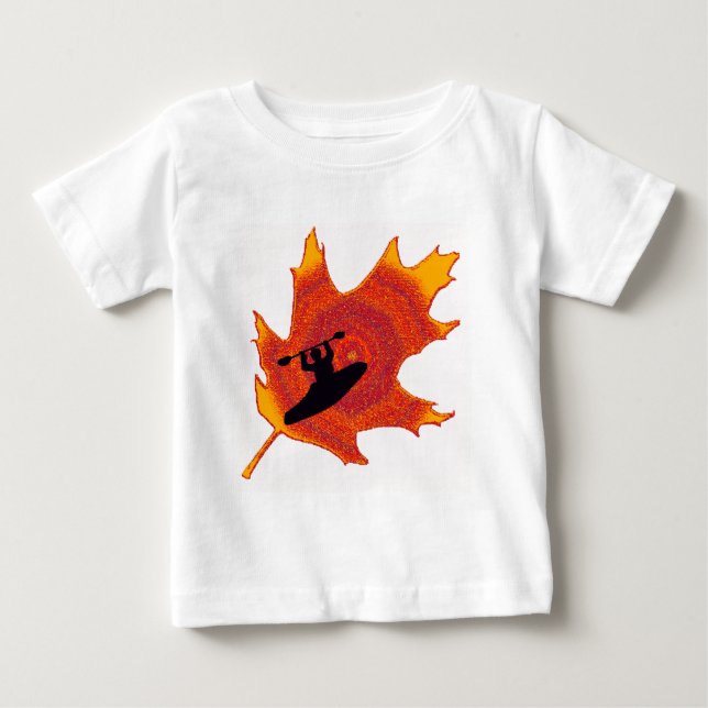 Camiseta Para Bebê Kayak todos os carvalhos (Frente)