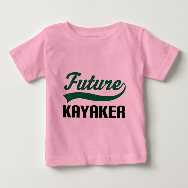 Camiseta Para Bebê Kayaker (futuro) (Frente)