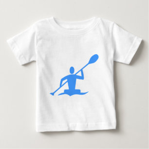 Camiseta Para Bebê Kayaking - Azul Bebê
