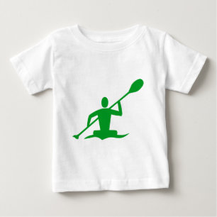 Camiseta Para Bebê Kayaking - Verde Grass