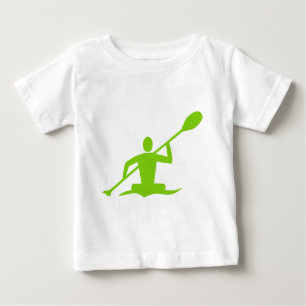 Camiseta Para Bebê Kayaking - Verde marciano