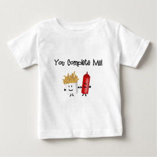 Camiseta Para Bebê Ketchup e fritadas!