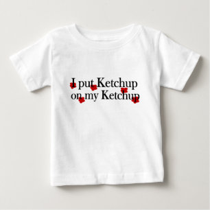 Camiseta Para Bebê Ketchup na ketchup